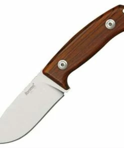 Discount 💯 LionSteel lion STEEL Hunting Fixed Blade, Cocobolo Handle, w/ Leather Sheath 🧨