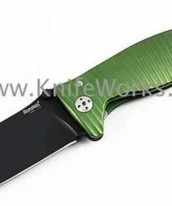 Best reviews of 🎁 LionSteel Lion Steel Molletta, Green Aluminum Handle, Black Plain Edge 💯
