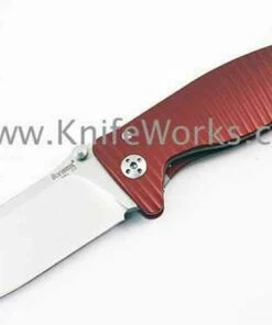 Best Sale 🔥 LionSteel Lion Steel Molletta, Dark Red Aluminum Handle, Plain Edge 🔥