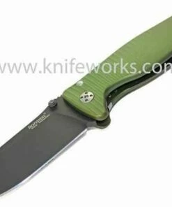 Coupon 🔥 LionSteel Lion Steel SR2, Black Sleipner Steel, Green Aluminum Handle 😍