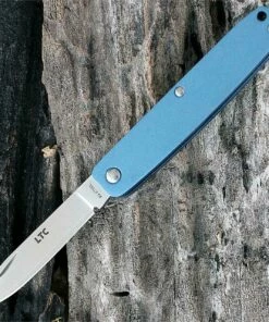 Cheap 👍 Fallkniven LTCMB Legal to Carry Pen Knife Baby Blue Aluminum Handle ⌛