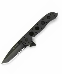 Cheapest 🌟 CRKT River M16 Carson Design Folding Combo Edge Ti-Nitride Tanto Blade, Zytel Handle ❤️