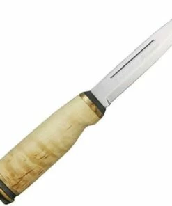 Discount 😀 Marttiini Knives Marttiini King Lion Knife, 9 1/4" Overall, Curly Birch Wood Handle with Cast Bronze Ferrule 🛒