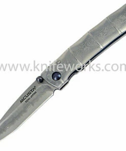 Best deal 🎁 Mcusta Take Classic Damascus Folder, Decorative Woven Nishijin Pouch 💯