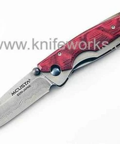 Cheapest 🌟 Mcusta Damascus Kasumi Staminawood Handle, Decorative Woven Nishijin Pouch 💯