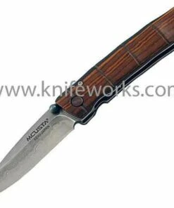 Promo 🛒 Mcusta Damascus Take Cocobolo Wood Handle, Decorative Woven Nishijin Pouch 2 🎉