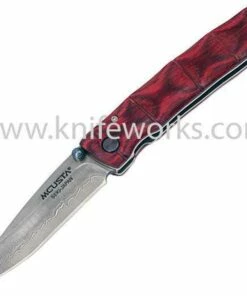 Best Sale 🤩 Mcusta Damascus Take Staminawood Handle, Decorative Woven Nishijin Pouch ❤️