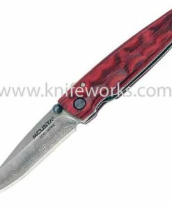 Discount 🤩 Mcusta Damascus Tsuchi Staminawood Handle, Decorative Woven Nishijin Pouch ⭐