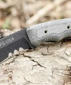 Discount ✨ TOPS Knives Mini Eagle Fixed, 1095 High carbon Steel, Black Linen Micarta 🔔