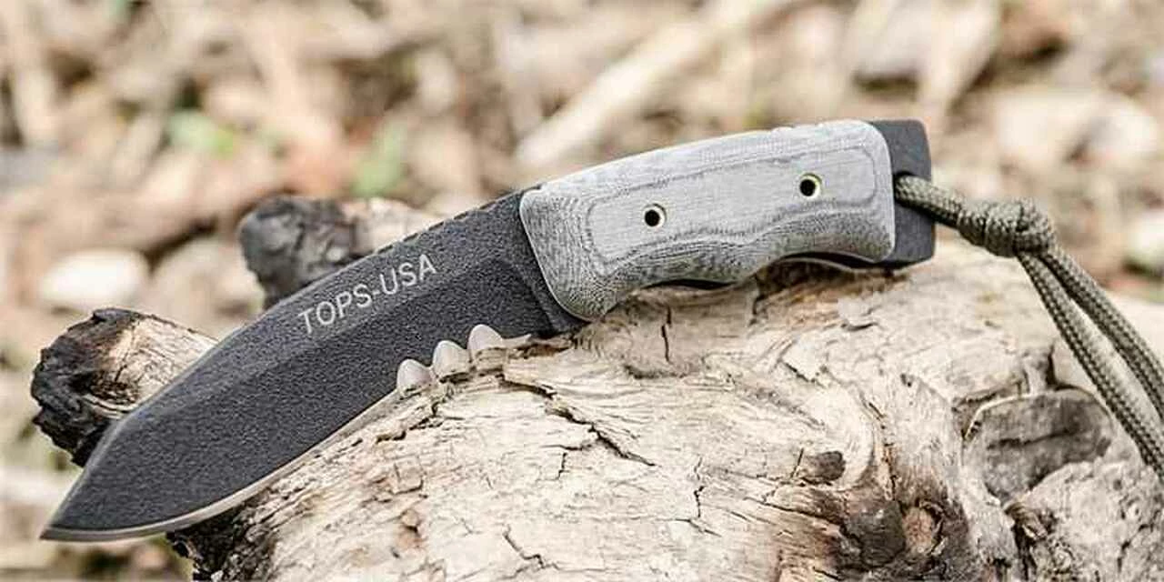 Discount ✨ TOPS Knives Mini Eagle Fixed, 1095 High carbon Steel, Black Linen Micarta 🔔 1 Discount ✨ TOPS Knives Mini Eagle Fixed, 1095 High carbon Steel, Black Linen Micarta 🔔