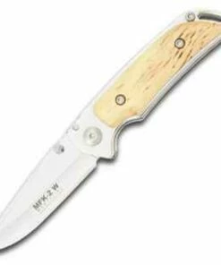 Budget 🔥 Marttiini Knives Marttiini MFK-2W, 4 3/8" Closed Linerlock, Waxed Curly Birch Handle 🔥