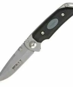 Outlet 🧨 Marttiini Knives Marttiini Small Folder MFK-1T, Matte Finish Stainless Frame w/ FRN/TPE Injection Molded Handle Scales 🔔