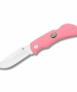 Discount 🔔 Outdoor Edge Grip Babe Folding Knife 3.2" Blade, Pink Kraton Handle 🎁