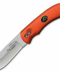 Deals 🎁 Outdoor Edge SwingBlade, Orange Rubberized Kraton Handle, Plain Edge ⌛