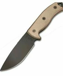 Hot Sale 😀 Ontario RAT-5, Tan Canvas Micarta Handle, Cordura Sheath 👏
