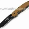 Brand new ⌛ Ontario Rat Folder, Black Blade, Coyote Brown, Combo Edge ✔️