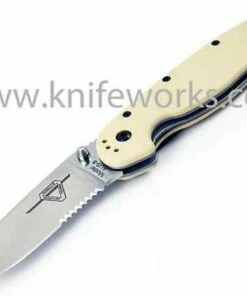 Buy 🌟 Ontario Rat Folder, Satin Blade, Desert Tan Handle, Combo Edge 💯