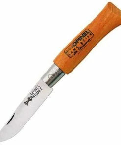 Brand new 🔔 Opinel Carbon Blade No4 Folding Knife OP11040, 2 5/8" closed, Beechwood Handle-16155 😀