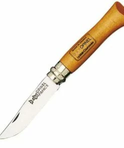 Promo 💯 Opinel No 6 OP13060, 3 5/8" Closed, Beechwood handle-16193 👏