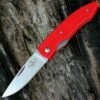 Cheap ⌛ Fallkniven PCRR Lightweight Folder, 2.87" Laminated Cobalt Steel with Red Grilon Handle ⭐
