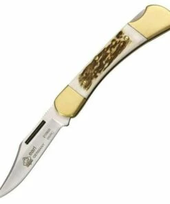 Cheapest ✨ Puma Earl Stag Lockback, Genuine Stag w/ Brass Bolster 💯