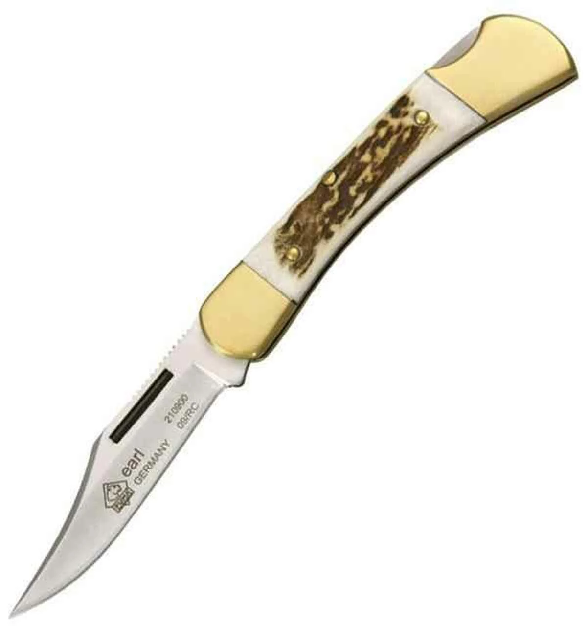 Cheapest ✨ Puma Earl Stag Lockback, Genuine Stag w/ Brass Bolster 💯 1 Cheapest ✨ Puma Earl Stag Lockback, Genuine Stag w/ Brass Bolster 💯