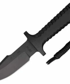 Promo 😀 RPW Survival Knives RPW Model X-46 Utility Survival,One Piece A2 Tool Steel Construction w/ Armor Black CeraKote Finish, 5" Hollow Ground Standard Edge 💯