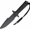 Coupon 🤩 RPW Survival Knives RPW X46 6" Bowie Black, Combo Edge 🎉