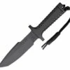 Wholesale 🎉 RPW Survival Knives RPW X46 6" Tanto Black, Plain Edge, w/ Khaki Nylon Sheath ❤️