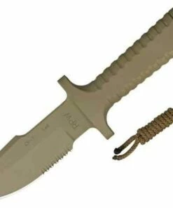 Deals 💯 RPW Survival Knives RPW X46 5 1/8" Bowie, Tan, Combo Edge ⭐