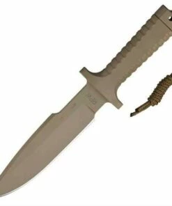 Best deal 👏 RPW Survival Knives RPW X46 7" Bowie Tan, Plain Edge ⭐