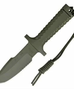 Coupon ✔️ RPW Survival Knives RPW X46 5" Tanto OD, Combo Edge, w/ Khaki Nylon Sheath 👍