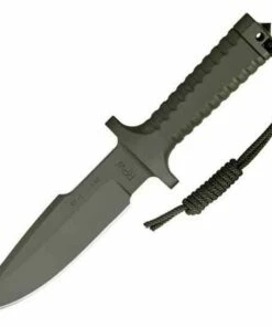 Flash Sale 🎁 RPW Survival Knives RPW X46 6" Bowie OD, Plain Edge, w/ Khaki Nylon Belt Sheath ✨