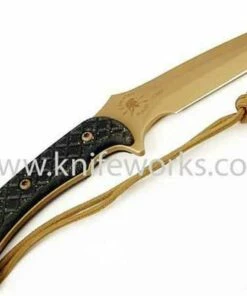 Cheap ✨ Spartan Blades Ares, Plain Flat Dark Earth Blade, Black Micarta Scale, Coyote Tan MOLLE Sheath ⌛