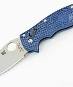 Best deal 👍 Spyderco Knives Spyderco C101PDBL2 Manix 2 Lightweight, 3.37" CPM S110V, Dark Blue FRN Handle 🔥