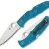 Best Sale 👍 Spyderco Knives Spyderco C10FPBL Endura 4 Flat Ground, 3.75" VG-10 Blade, Blue FRN Handle ⌛