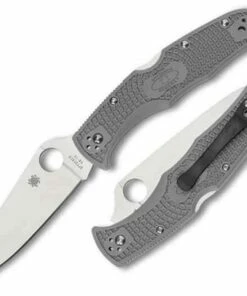 Hot Sale 😀 Spyderco Knives Spyderco C10FPGY Endura 4 Flat Ground, 3.75" VG-10 Blade, Gray FRN Handle 👍