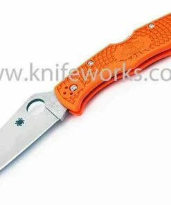 Best Sale 😍 Spyderco Knives Spyderco C10FPOR Endura 4 Flat Ground, 3.75" VG-10 Blade, Orange FRN Handle ⌛