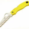 Cheap 🤩 Spyderco Knives Spyderco C118SYL Saver Salt, 3.09" H-1 Serrated Blade, Yellow FRN Handle 😍