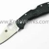 Hot Sale 🧨 Spyderco Knives Spyderco Delica Flat Ground, C11FPBK, VG10 Satin Plain Blade, Black FRN Handles 😍