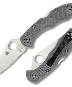 Deals 👍 Spyderco Knives Spyderco C11FPGY Delica 4, 2.875" VG-10 Flat Ground Blade, Gray FRN Handle 😍