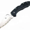 Discount 👍 Spyderco Knives Spyderco C11SBK Delica 4, 2.875" VG-10 Serrated Blade, Black FRN Handle 🌟