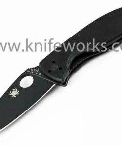 Best deal 🔔 Spyderco Knives Spyderco C122GBBKP Tenacious, 3.39" 8CR13MoV Black Plain Blade, G-10 Handle ⌛
