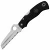 Discount 👍 Spyderco Knives Spyderco C45SBK Rescue Jr. 79mm, 3.12" Serrated Blade, FRN Handle ✔️