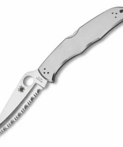 Cheapest 🧨 Spyderco Knives Spyderco C10S Endura 4, 3.85" VG-10 SpyderEdge Blade, Stainless Steel Handle 👍