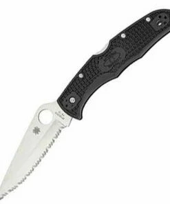 Deals 🎉 Spyderco Knives Spyderco C10SBK Endura 4, 3.75" VG-10 SpyderEdge Blade, Black FRN Handle ✔️