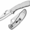 Cheap ❤️ Spyderco Knives Spyderco C11P Delica 4, 3" VG-10 Plain Blade, Stainless Steel Handle 🛒