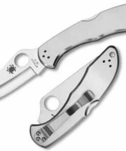 Cheap ❤️ Spyderco Knives Spyderco C11P Delica 4, 3" VG-10 Plain Blade, Stainless Steel Handle 🛒