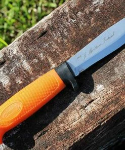 Budget 😍 Marttiini Knives Marttiini Skinning Knife Orange With Titanium Coated Handle 😍