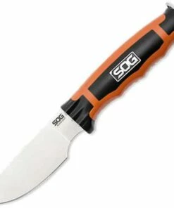Flash Sale 🔥 SOG Bladelight Hunt Fixed Blade, Satin 8Cr13MoV, Orange and Black GRN & TPR Handle 🛒